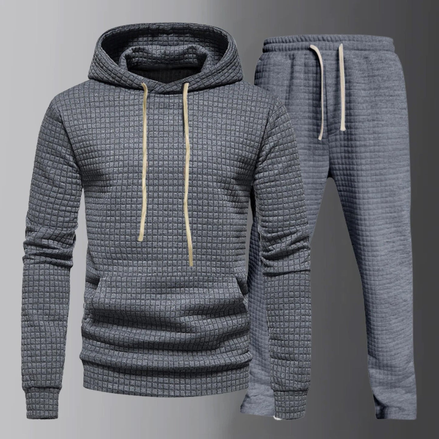 Soft Mens Fleece Hoodie Set