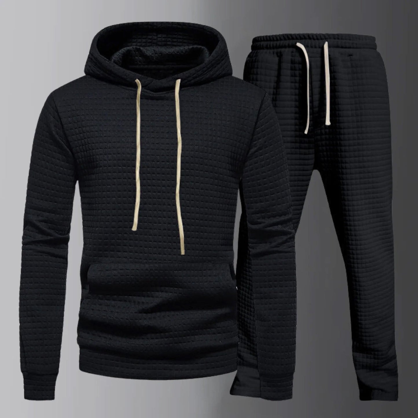 Soft Mens Fleece Hoodie Set