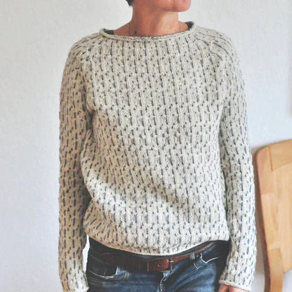 Women's Casual Knit Sweater Boat Neck