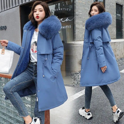 Luxury Women's Faux Fur Parka Coat