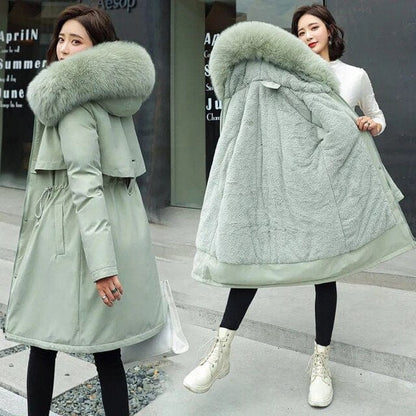 Luxury Women's Faux Fur Parka Coat