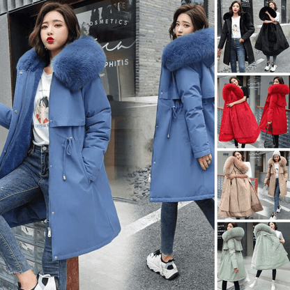 Luxury Women's Faux Fur Parka Coat