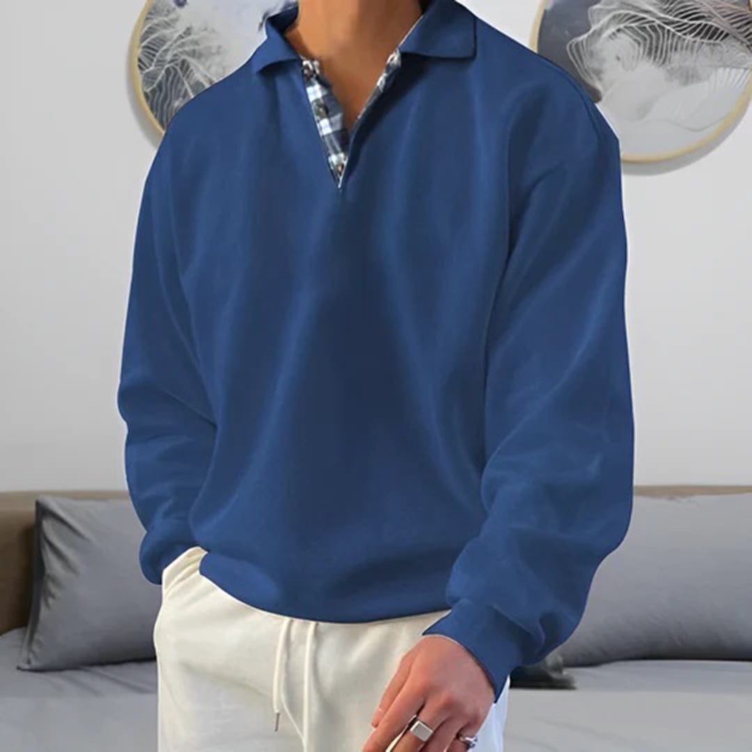 Cozy Fleece-lined Crew Neck Winter Sweater