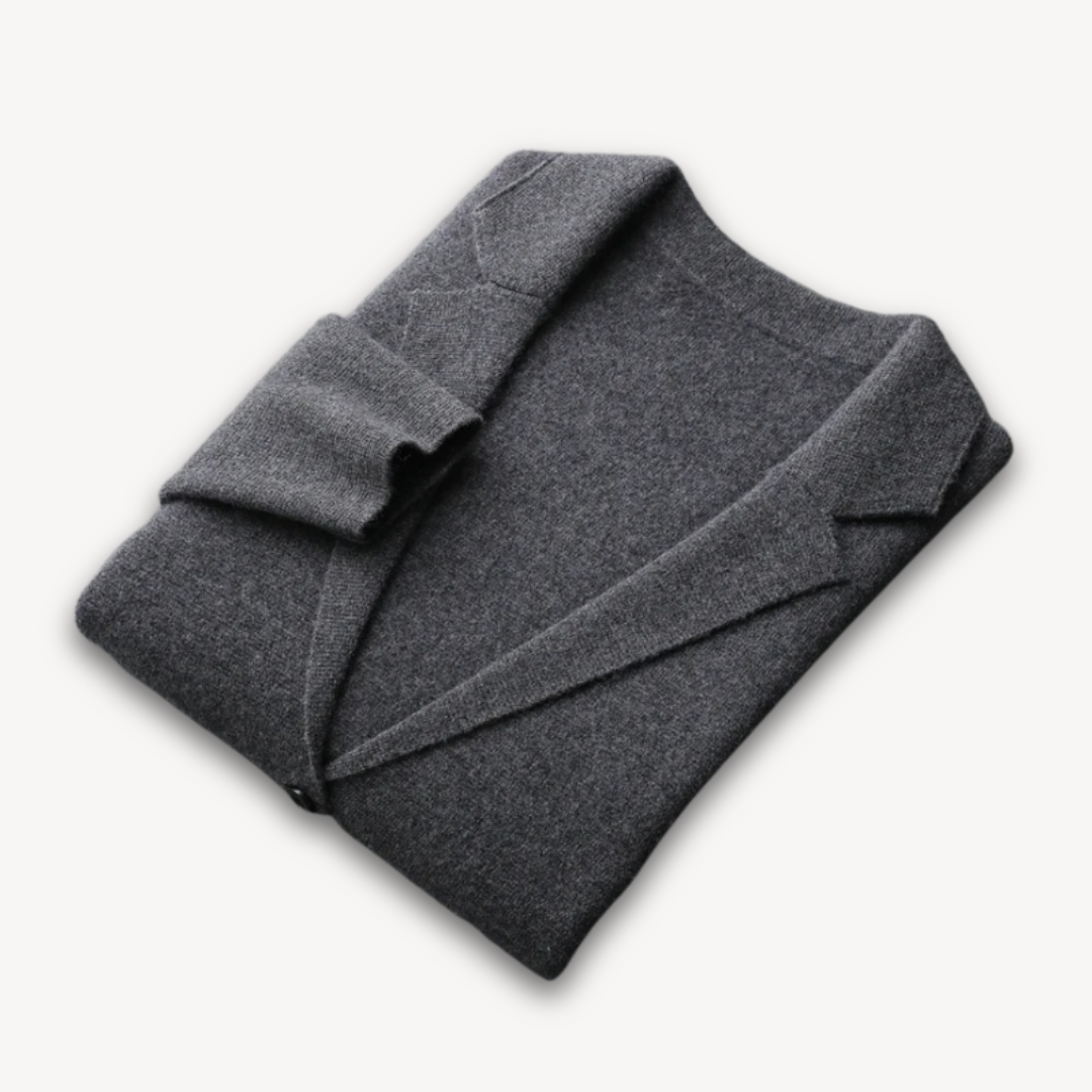 Soft Men's Wool Blend Slim Fit Blazer