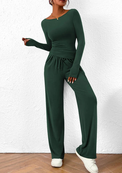 Comfy Tee and Loose Fit Pants Outfit Set