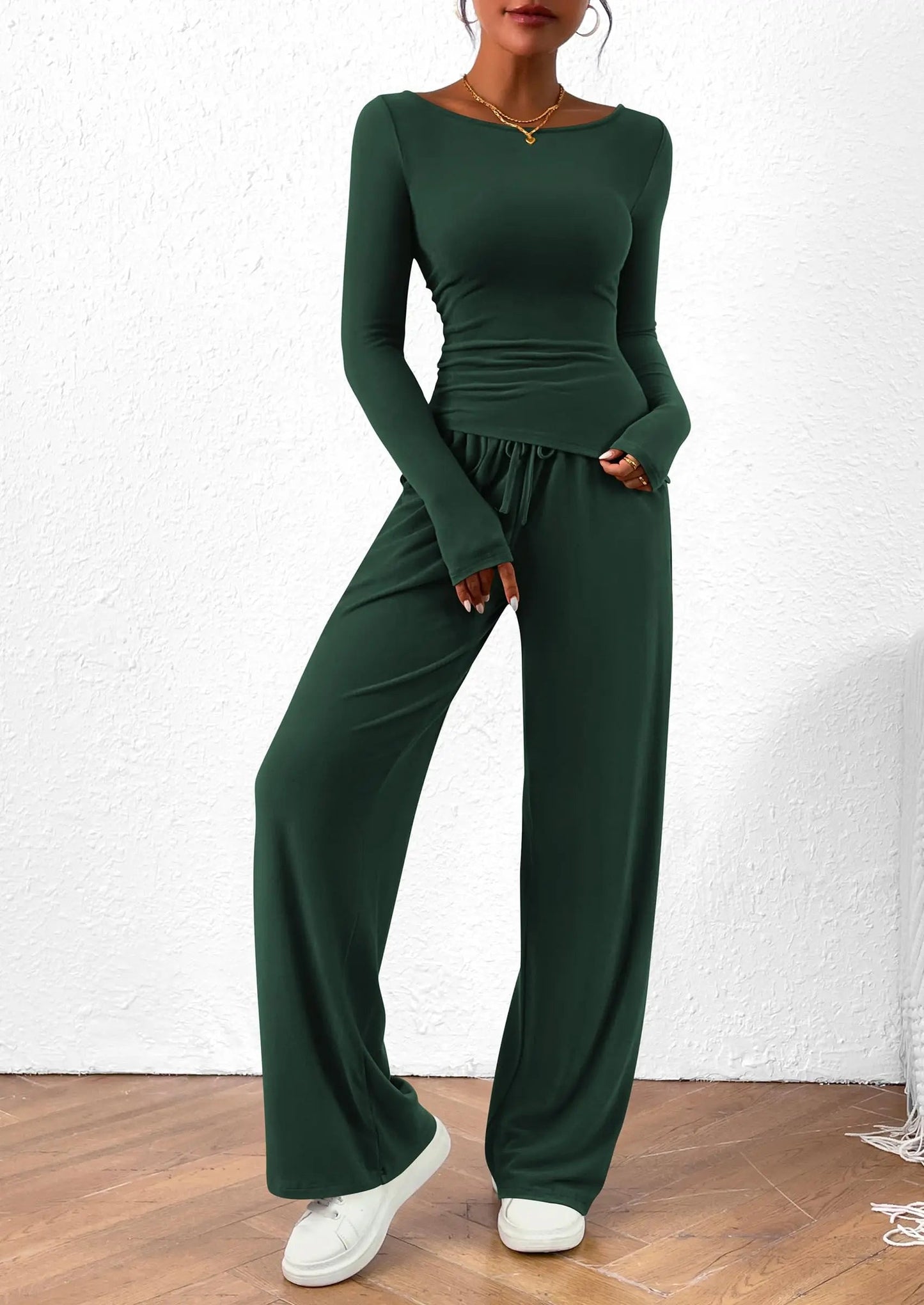 Comfy Tee and Loose Fit Pants Outfit Set