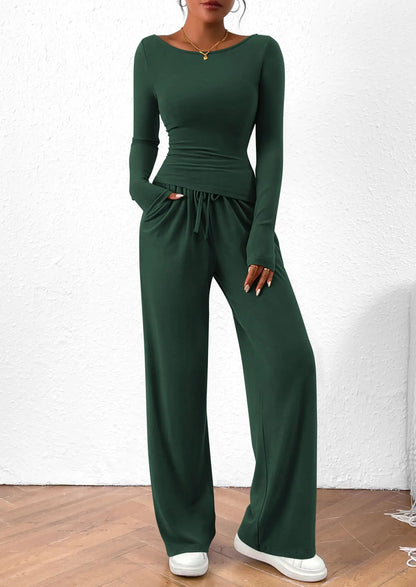 Comfy Tee and Loose Fit Pants Outfit Set