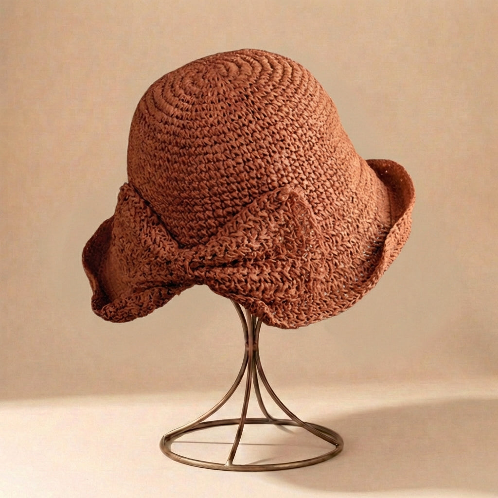 Natural Fiber Summer Sun Hat | Lightweight Beach Hat