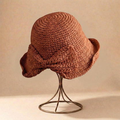 Natural Fiber Summer Sun Hat | Lightweight Beach Hat