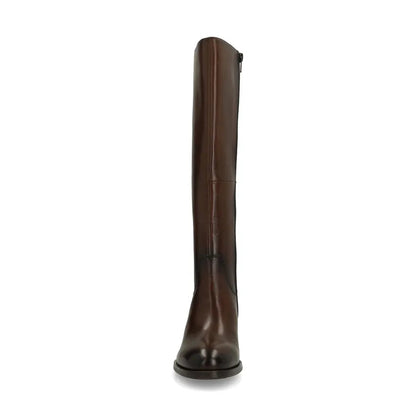 Brown Tall Boots for Women with Low Heel - Chic Fall Shoes
