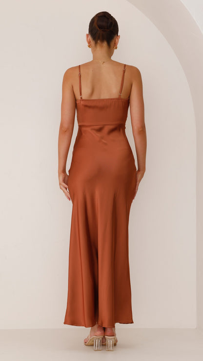 Women's Elegant Maxi Dress Spaghetti Strap
