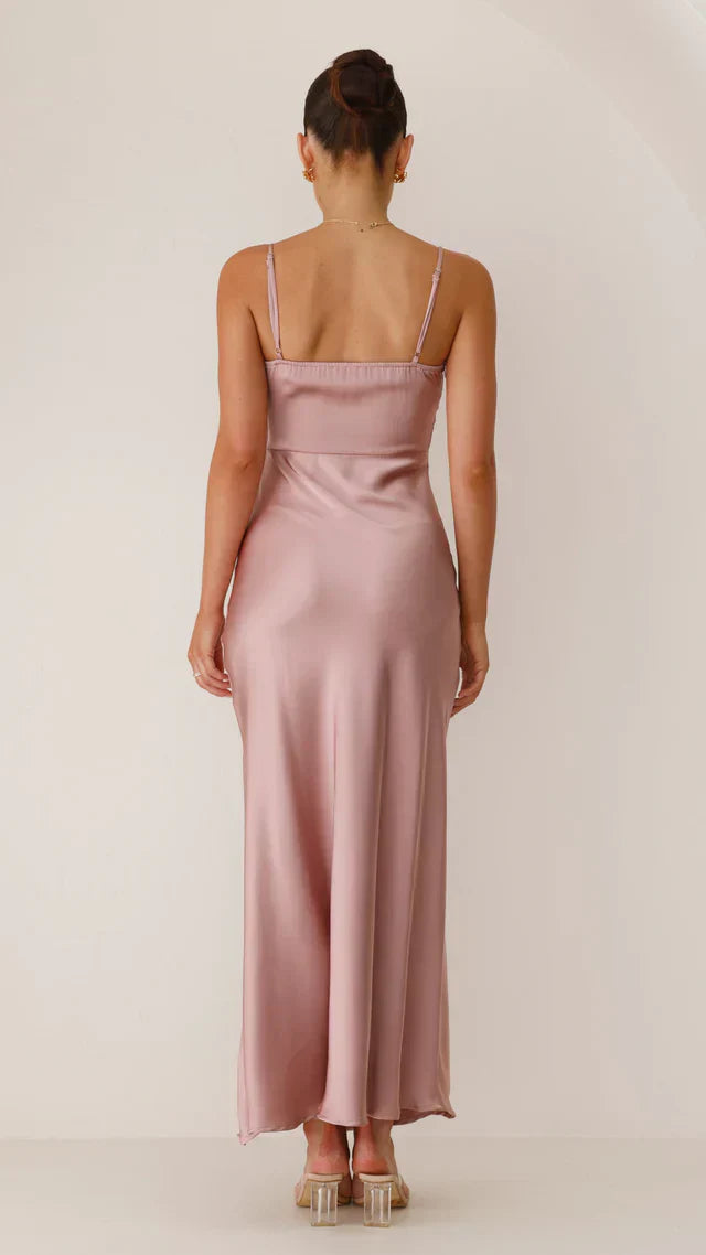 Women's Elegant Maxi Dress Spaghetti Strap