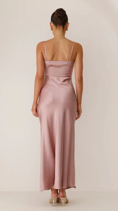 Women's Elegant Maxi Dress Spaghetti Strap