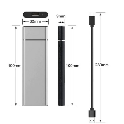 Compact 8TB USB External Hard Drive Storage