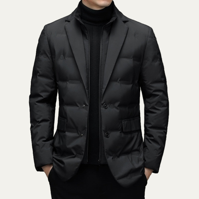 Men's Slim Fit Insulated Puffer Coat Jacket - OutfitLondon