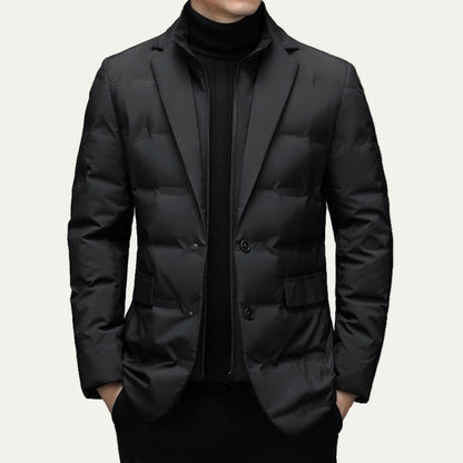 Men's Slim Fit Insulated Puffer Coat Jacket - OutfitLondon