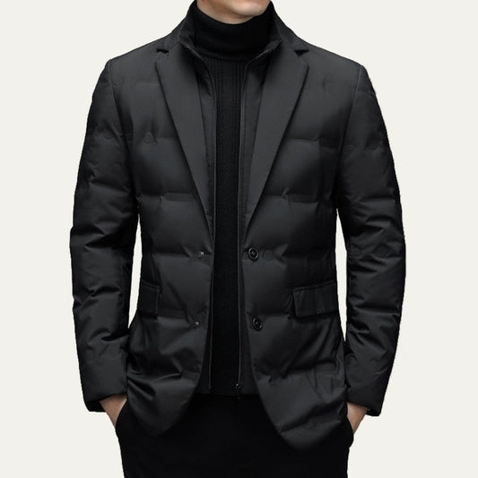Men's Slim Fit Insulated Puffer Coat Jacket - OutfitLondon