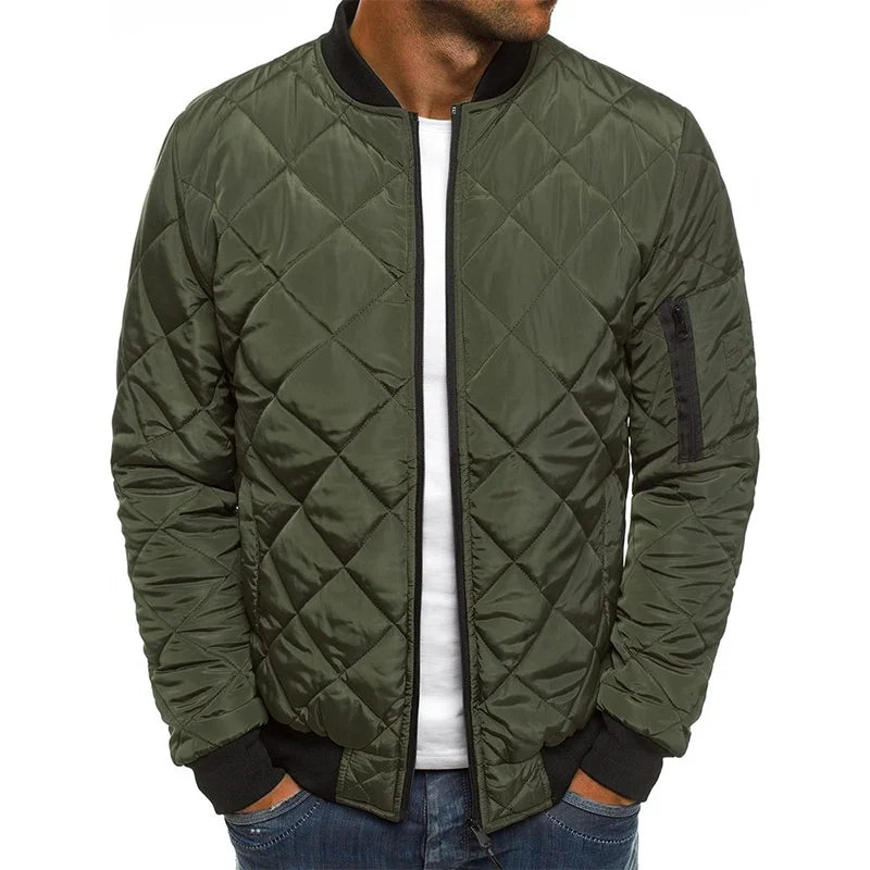 Warm Padded Men's Bomber Jacket - OutfitLondon