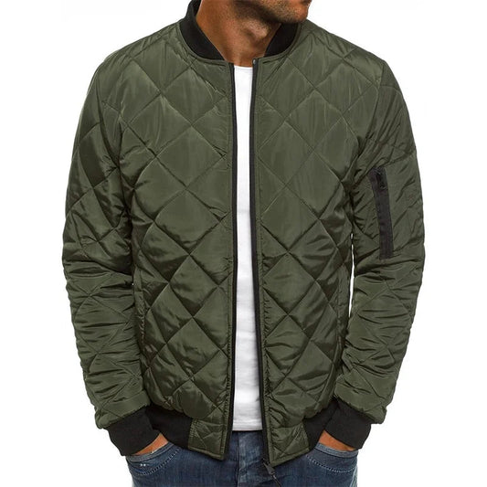 Warm Padded Men's Bomber Jacket - OutfitLondon