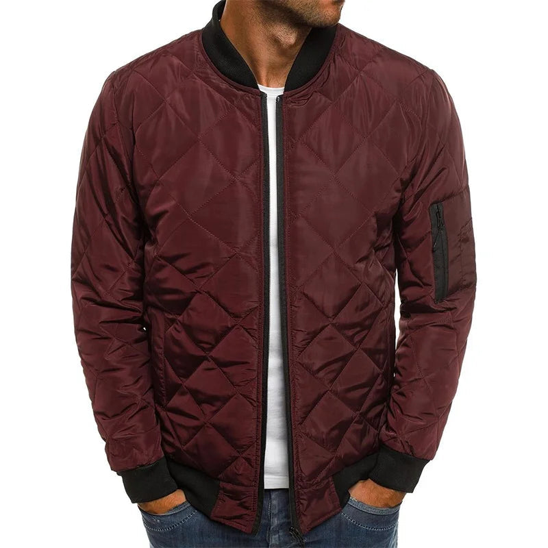 Warm Padded Men's Bomber Jacket