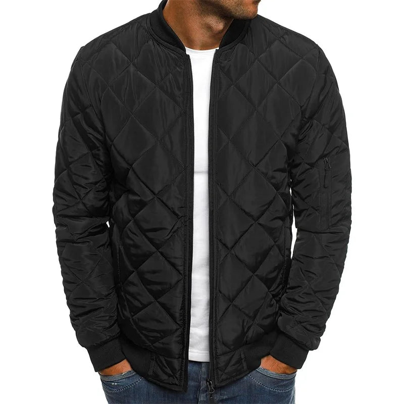 Warm Padded Men's Bomber Jacket