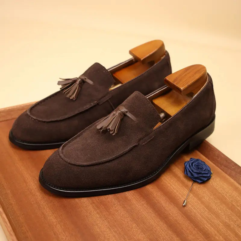 Men's Leather Loafers - OutfitLondon