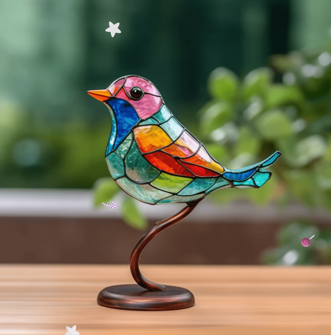 Vibrant Glass Hanging Decoration for Home - OutfitLondon