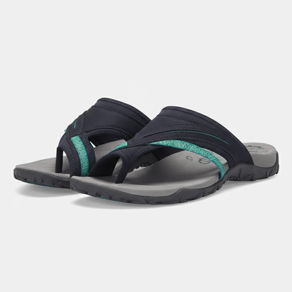 Comfortable Flat Slide Sandals with Padded Insoles
