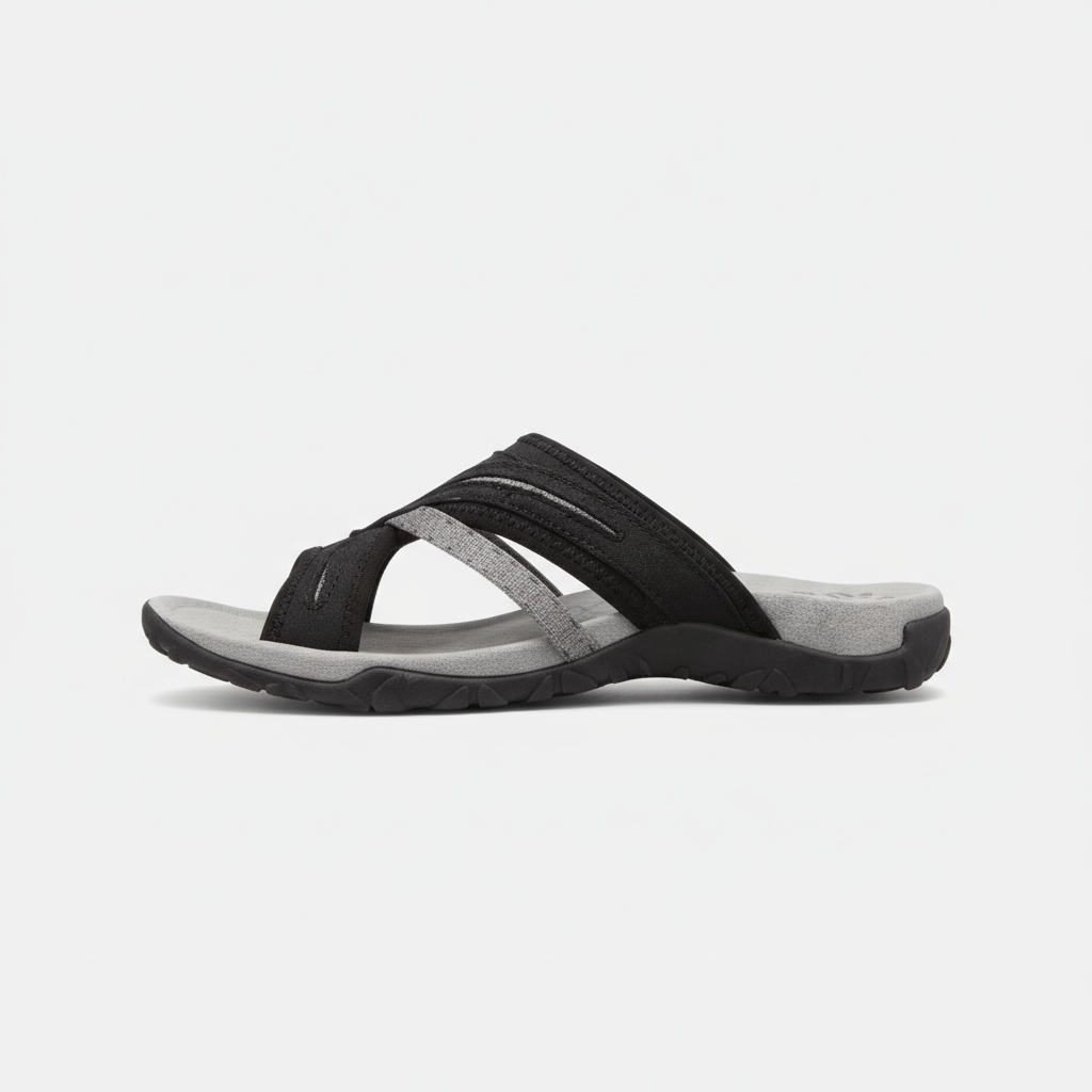 Comfortable Flat Slide Sandals with Padded Insoles