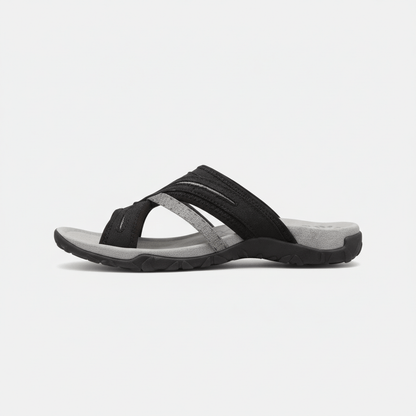 Comfortable Flat Slide Sandals with Padded Insoles