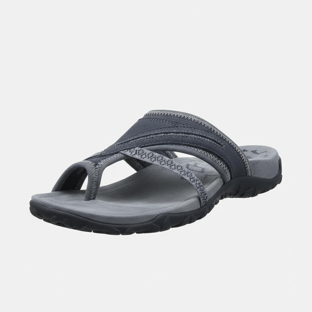 Comfortable Flat Slide Sandals with Padded Insoles