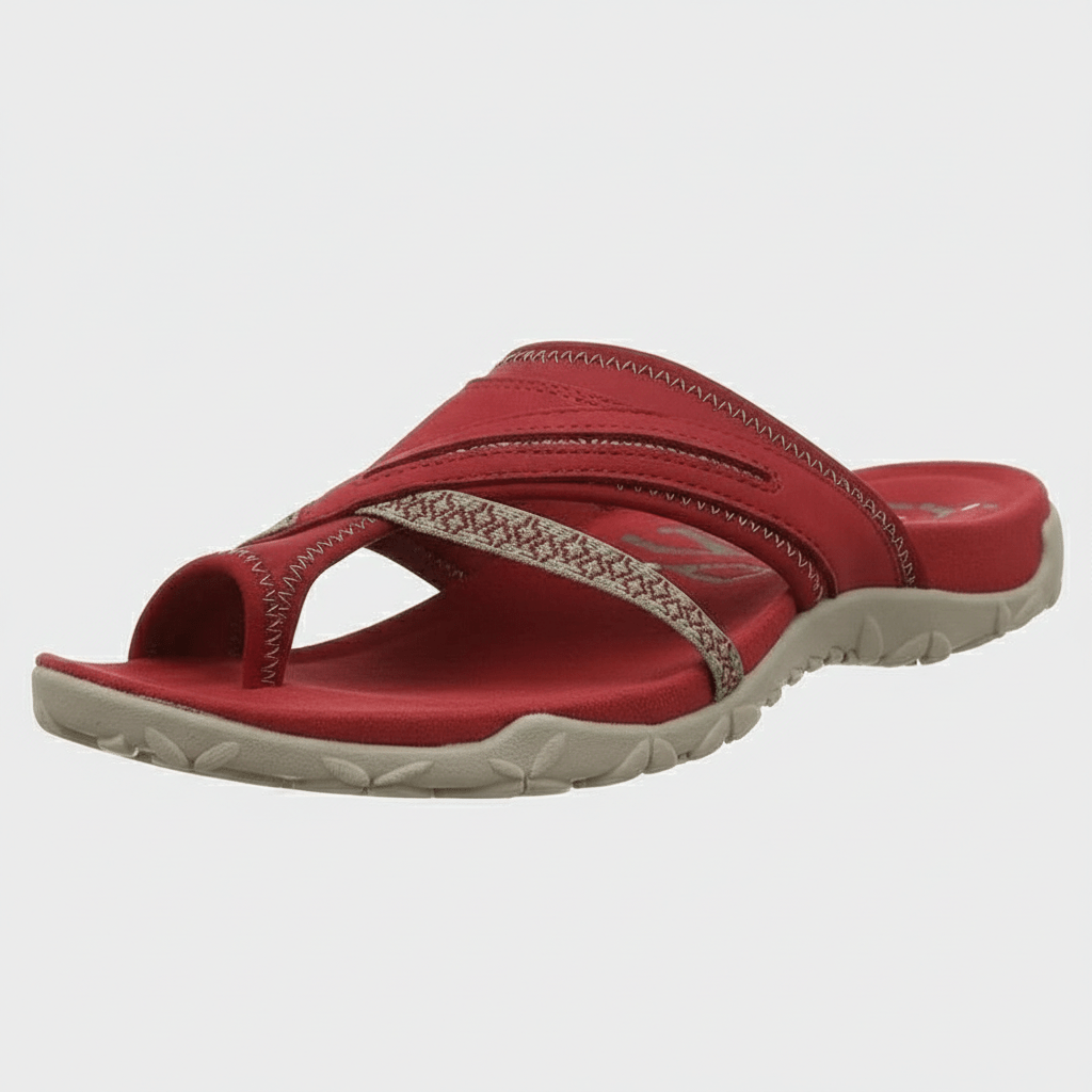Comfortable Flat Slide Sandals with Padded Insoles - OutfitLondon