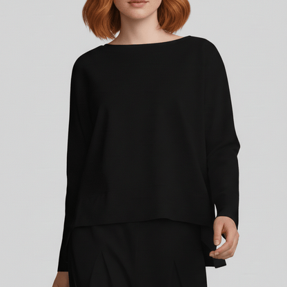 Casual 2 Piece Outfit Round Neck Top and Loose Pants