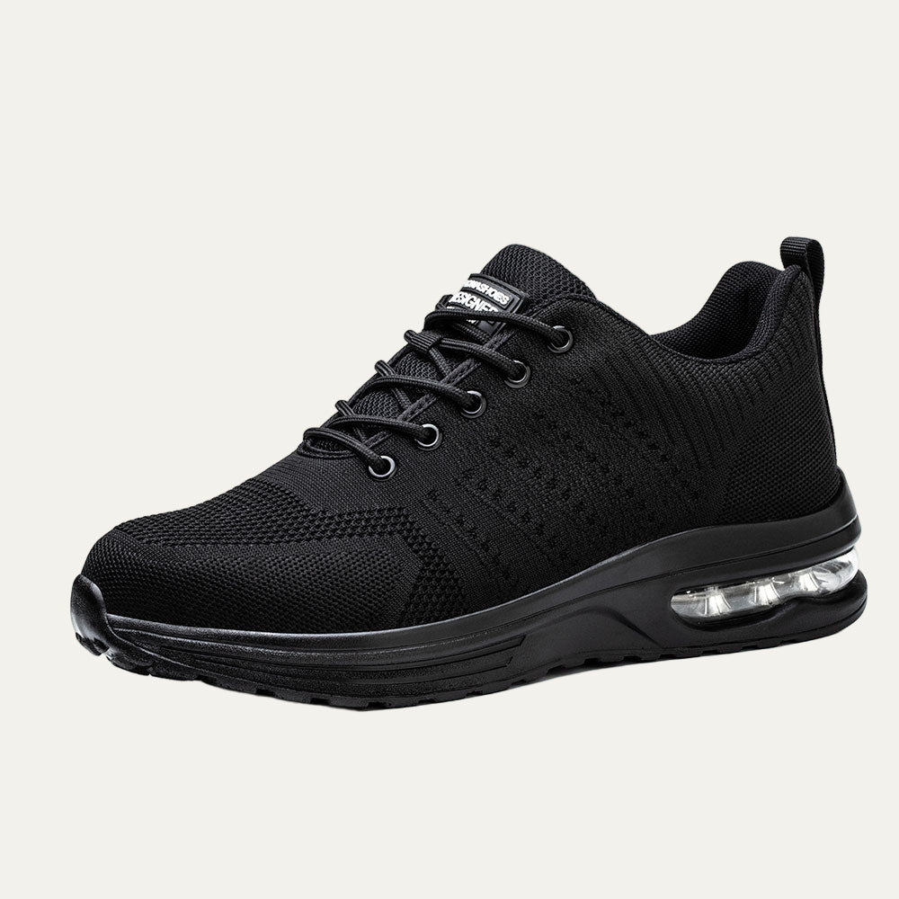 Men's Black Breathable Mesh Running Sneaker