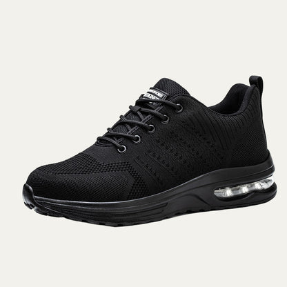 Men's Black Breathable Mesh Running Sneaker
