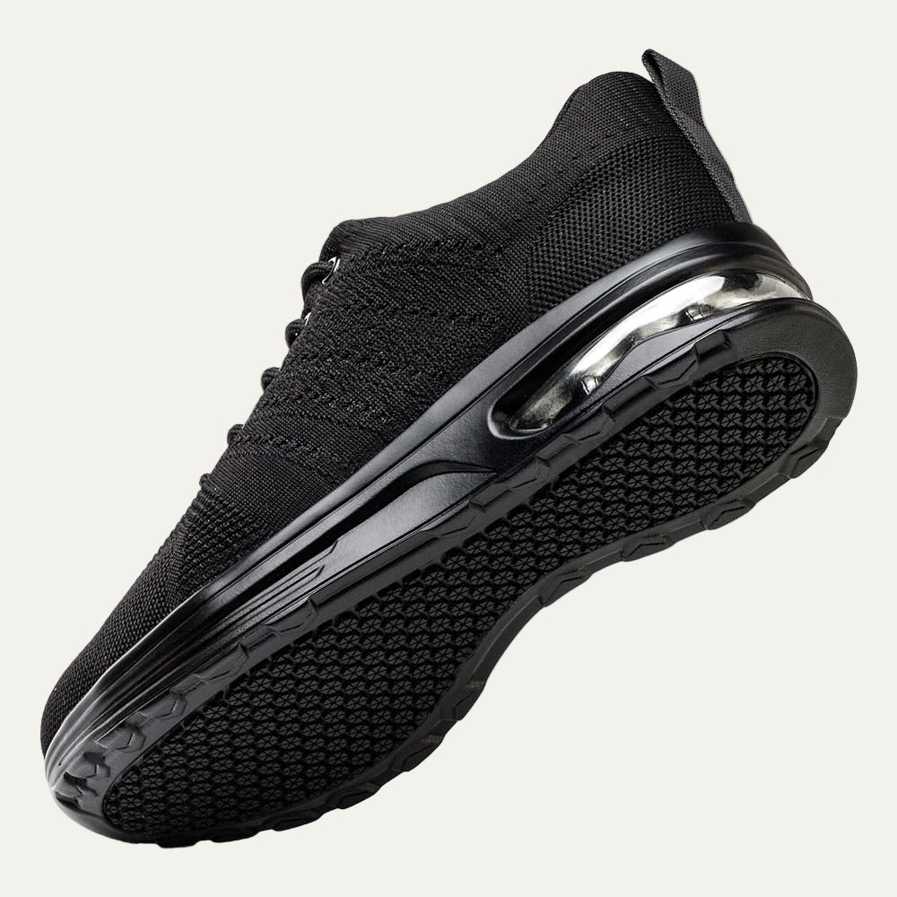Men's Black Breathable Mesh Running Sneaker