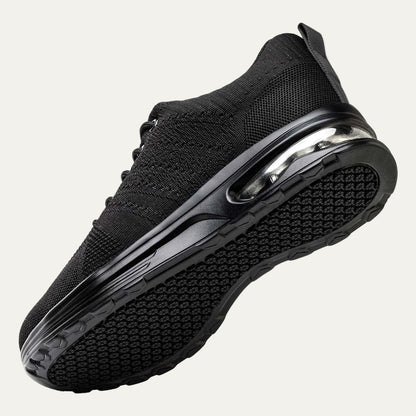 Men's Black Breathable Mesh Running Sneaker
