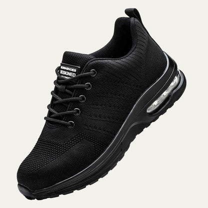 Men's Black Breathable Mesh Running Sneaker