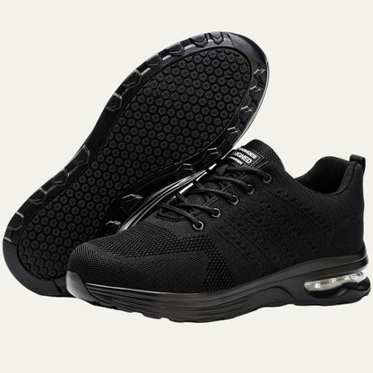 Men's Black Breathable Mesh Running Sneaker