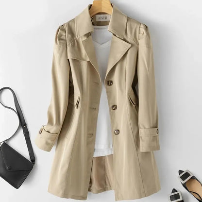 Classic Women's Waterproof Long Trench Coat