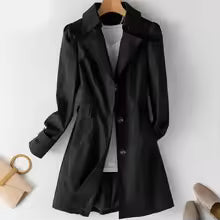 Classic Women's Waterproof Long Trench Coat