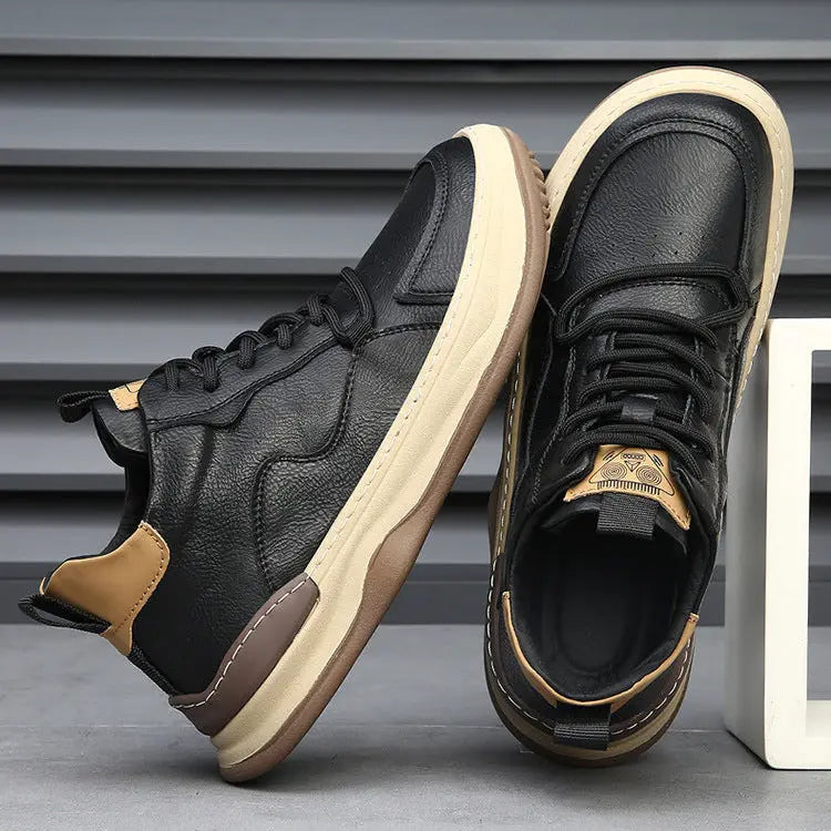 Classic Italian Leather Trainer Shoes