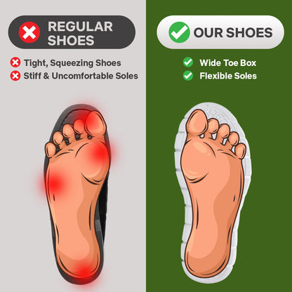 Comfortable Walking Sneakers - Airy Lightweight Footwear