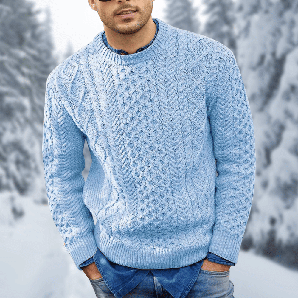 Soft and Warm Crew Neck Sweater - OutfitLondon