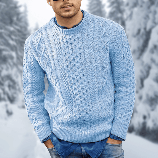 Soft and Warm Crew Neck Sweater - OutfitLondon