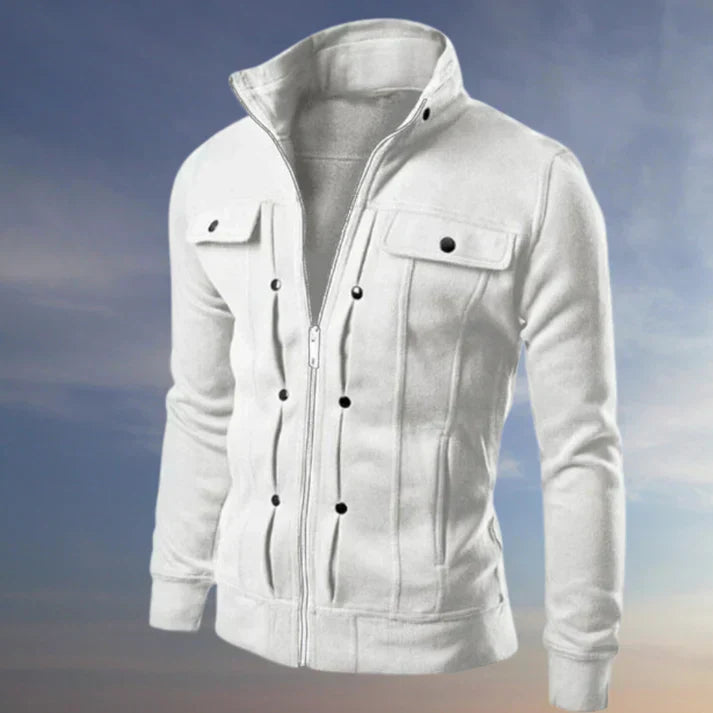 Men's Classic Zip Up Casual Jacket - OutfitLondon