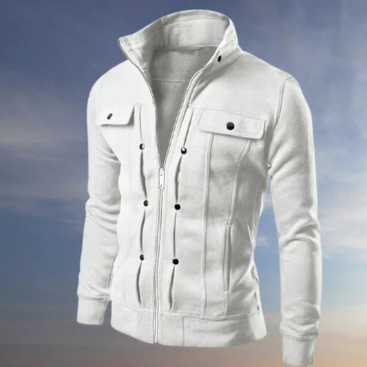 Men's Classic Zip Up Casual Jacket - OutfitLondon