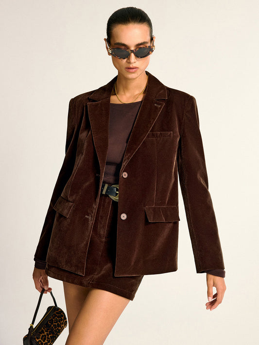 Elegant Women's Soft Office Jacket Blazer - OutfitLondon