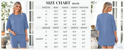 Comfy Summer Shorts Sleeveless Tank Two Piece Outfit