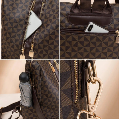 Practical Convertible Backpack Tote with Clutch